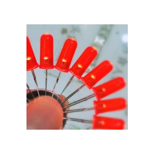 Mix 4colors ODM Special Through Hole diffused 5mm red led diode 5*14.5mm