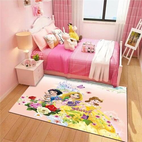 Princess Cute Mat Bathroom Waterproof Door Mat Kitchen Rugs Bedroom Carpets Decorative Stair Mats Home Decor Crafts Play Mat