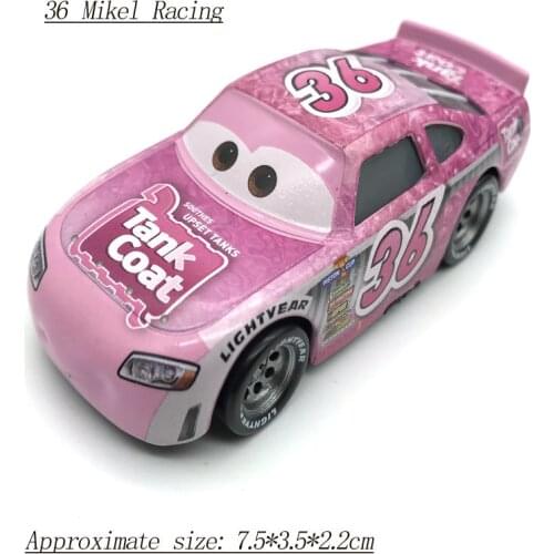 Cars Disney Pixar Cars 3 Lightning McQueen Jackson Storm The King Mater 1:55 Diecast Metal Alloy Model Car Toys For Boy Gifts