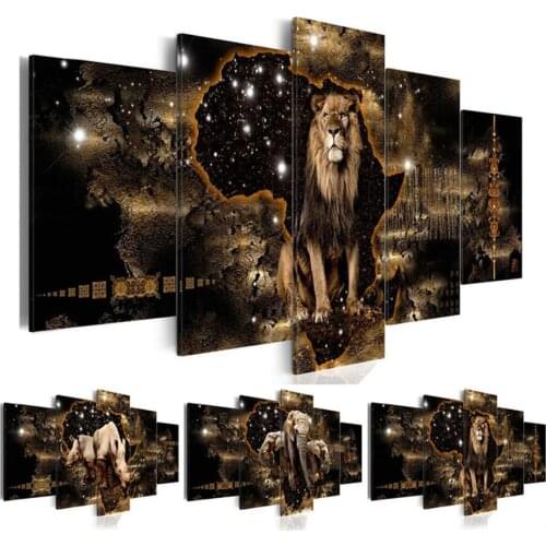 Multi-pictures lion,elephant,rhino,Diamond,painting by numbers,DIY Square/round,Mosaic,Diamond Embroidery full display