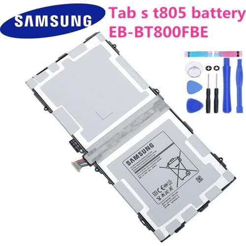 Samsung Original Replacement Tablet Battery EB-BT800FBC For Samsung GALAXY Tab S 10.5 SM-T805c T800 T801 T805 T807 7900mAh