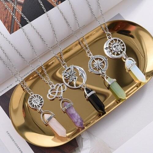 Crystal Pendulum Totem Pendant Necklaces For Women Men Retro Classic Trendy Style Antique Pendant Necklace Fashion Jewelry Gifts