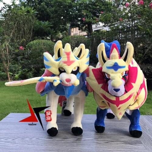 Pokémon Sword and Shield Zacian Za Mazenta Plush Doll Anime Elf Plush Toys Decorations Gifts for Children