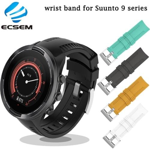 Wrist band for Suunto 9 baro smart watch accessories silicone sport wristband replacement strap for Suunto 9 watch bracelet loop