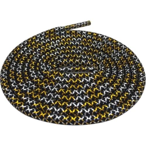 4.5MM Shoelaces Clothing Thiny Round Type Metallic Yarn Shoe Ropes Top Polyester Laces For Causal Sneaker Boots