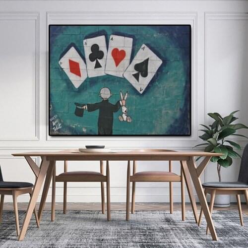 Modern Style Canvas Paintings Poker Tournament Posters and Prints Wall Art Pictures for Living Room Home Cuadros Decoration