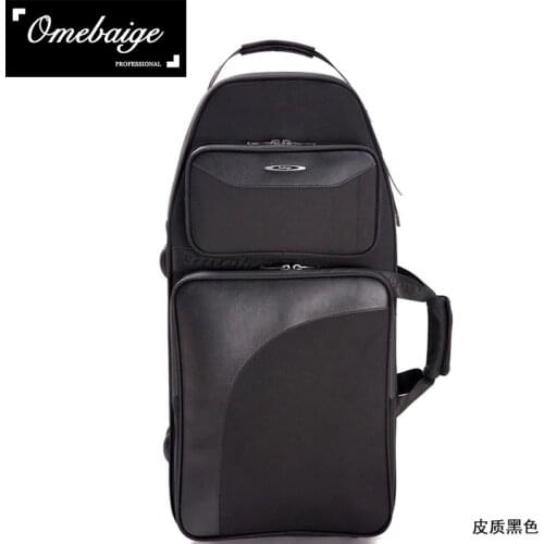 Standard Bassoon case Bassoon bag PU leather black wind Instruments backpack