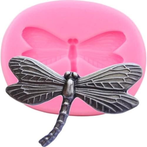 Dragonfly Silicone Molds Insect Chocolate Fondant Mold Cupcake Topper DIY Party Cake Decorating Tools Polymer Clay Candy Moulds