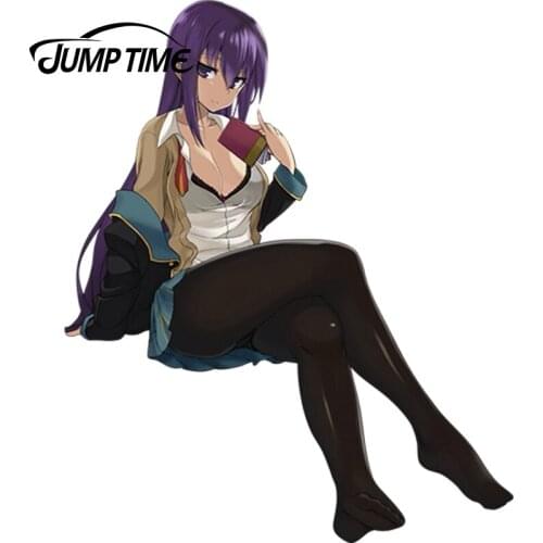 JumpTime 13cm x 10.7cm 3D Beautiful Graphics Anime GJ-bu Sexy Hot Girl Sumeragi ShionVinyl Car Tank Rear Windshield Decal