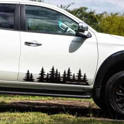 Fit For Pickup SUV Car Stickers Side Door Car Rear Window Funny Trees Styling Stripe Graphic Vinyl Car Accessories Decals Custom