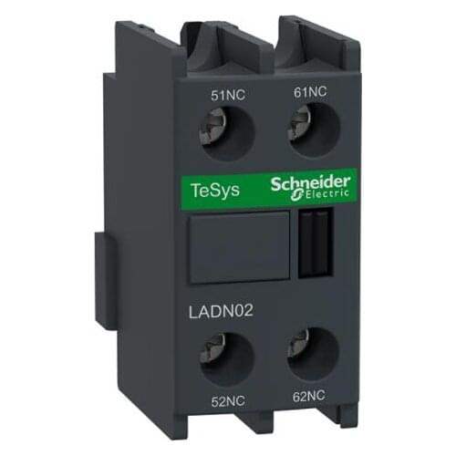 LADN02 LADN02C LA-DN02C Auxiliary contact block, TeSys D, 2NC, front mounting, screw clamp terminals