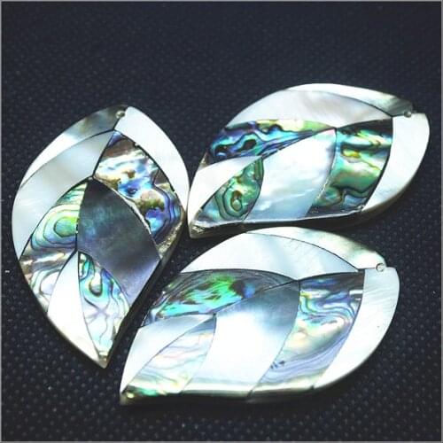 Nature shell pendants abalone shell seawater mother of pearl matching owl animals turtles leaf shapes diy beads accessories hot