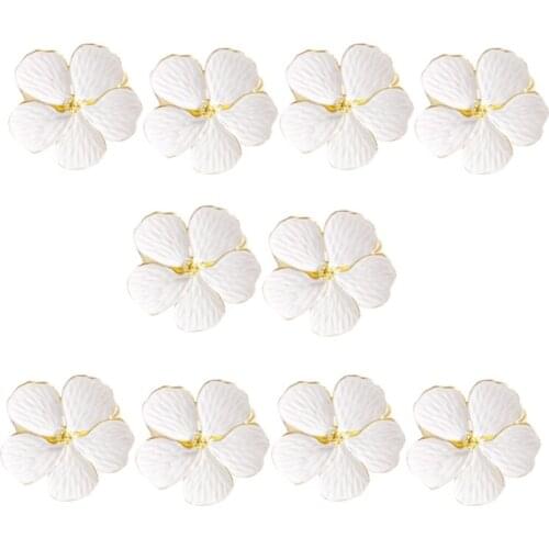 10Pcs/Lot Wedding Simple Plum Flower Napkin 5 Petals Lucky Flower Napkin Paper Napkin Ring Napkin Paper Ring