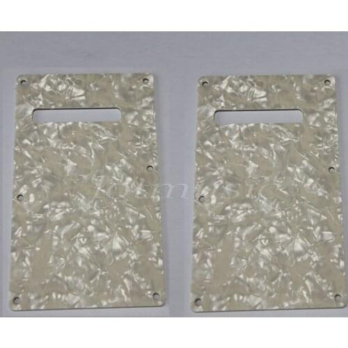 2Pcs 3ply Pearloid Trem Cover Back Plate for Fender Strat Guitar Replacement