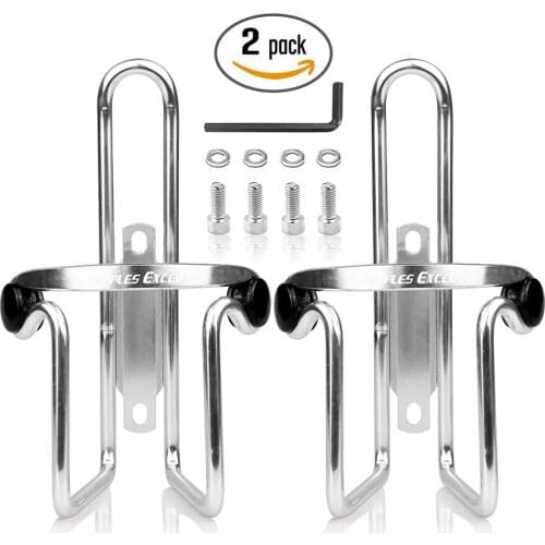 2Pcs MTB Bicycle Bottle Holder Aluminum Alloy Mountain Bicycle Water Cup Cages Cycling Drink Racks for Outdoor Sports