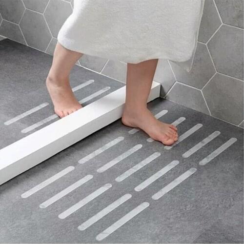 5PCS Transparent Stairs Step Skid Safety Tape Bathroom Baby Bedroom Child Pregnant Ground Anti-skid Sticker For Home Decoration