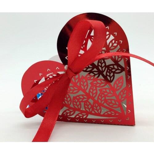 50 Pcs Candy Box Wedding Sweet Boxe Luxury Wedding Party Supplies Creative Laser Cutting Candy Box Wedding Gift 7zSH154