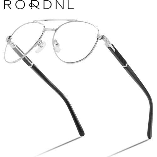 Aviation Prescription Glasses Men Progressive Multifocal Optical Eyeglasses Male Myopia Anti Blue Light Bifocal Eyewear Clear