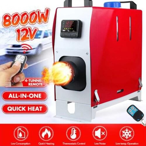 12V 8KW Car Heater All In One Air Diesels Heater Auxiliary Heating Machine Heater Warmer For Motorhome Trucks Parking Heater