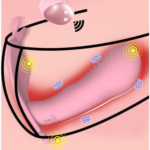 Wireless Remote Control Vibrator Panties Massager Wearable Dildo Vibrator Adult Sex Toys for Women G Spot Clitoris Stimulator