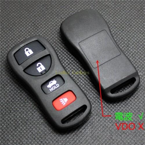 PINECONE Remote Case for NISSAN TIIDA PALADIN Key Cover 4 Buttons Remote Shell With Rubber Buttons 1 PC