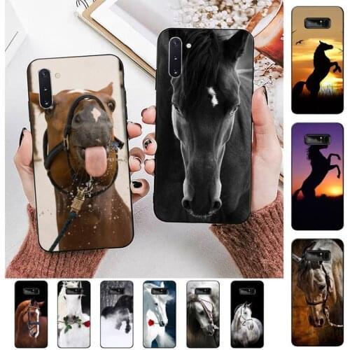 FHNBLJ Horse animal painting pattern Phone Case for Samsung Note 5 7 8 9 10 20 pro plus lite ultra A21 12 72