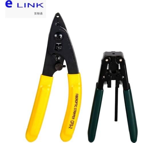 CFS-3+ELFS002 FTTH stripper for fiber optic drop cable tool kit for 2.0mm 3.0mm indoor cable good quality free shipping ELINK