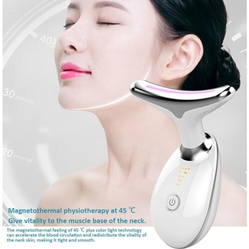 Dolphin Beauty Neck Rejuvenation Massager Facial Neck Massage Firming Skin Wrinkle Removal Anti-aging Beauty Device Skin Care