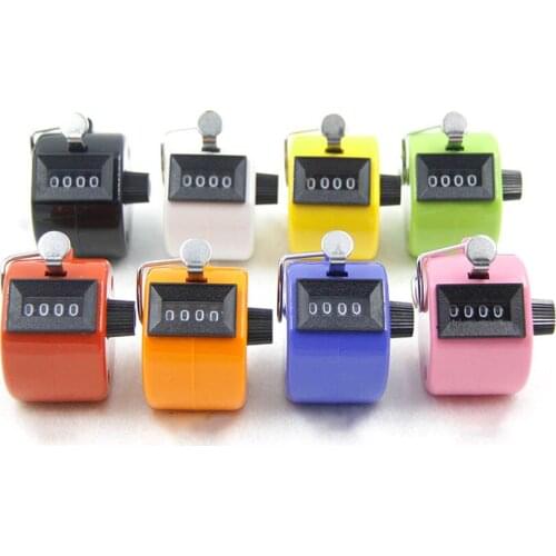 Mechanical Digit Number Counters Plastic Shell Hand Finger Display Manual Counting Tally Clicker Timer Soccer Golf Counter