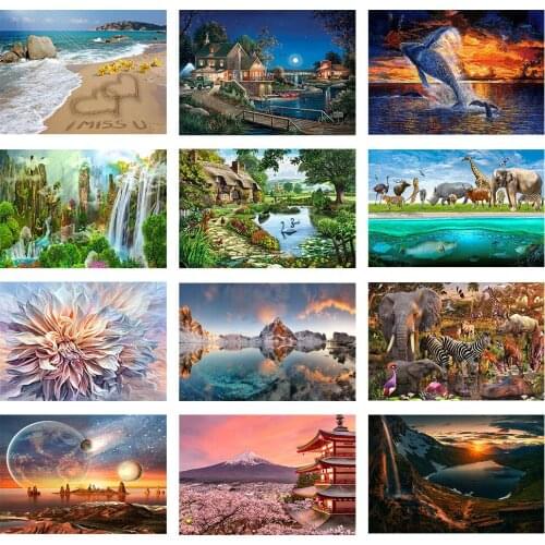 Diy Diamond seaview interstellar Painting kit Set Full Round Drill Diamond Embroidery Mosaic Cross Stitch Home Decoration gift