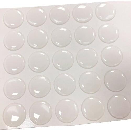 500/1000PCS 24.5MM Clear Epoxy Stickers Round Dome 3D Crystal Domes Resin Self Adhesive Patch For Bottle Caps DIY Crafting