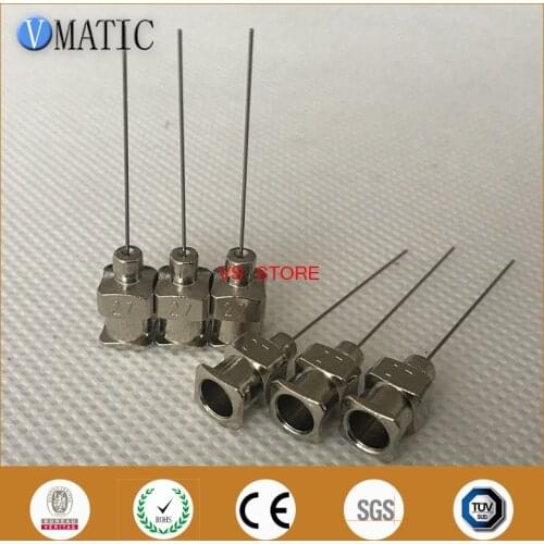 High Quality 12Pcs 1 Inch Dispensing Tip Length 27G Blunt Stainless Steel Dispensing Syringe Needle Tip Glue Dispensing Needle