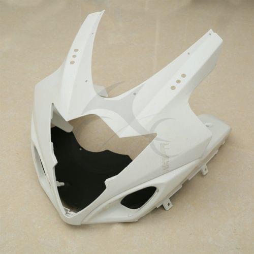 Unpainted White Upper Front Fairing Cowl Nose For SUZUKI GSXR1000 K5 2005-2006