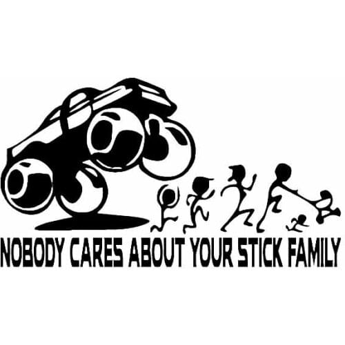 NOBODY about Your Family Decals High Quality Car Window Decoration Personality Pvc Waterproof Decals Black/white, 18cm*10cm