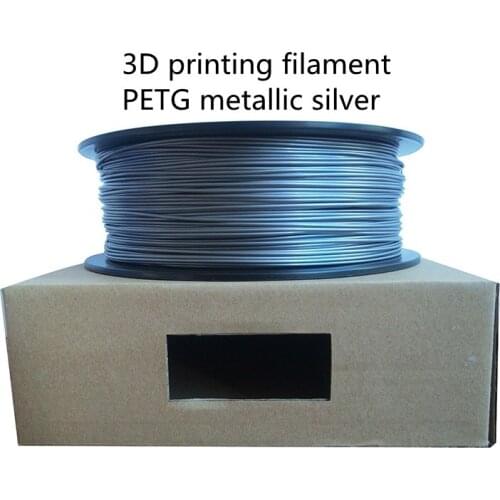PETG 3D Printer Filament Printing Metallic Silve1.75mm1kg Filamento FDM Material Wire Rod Best Seller Printing Silk New