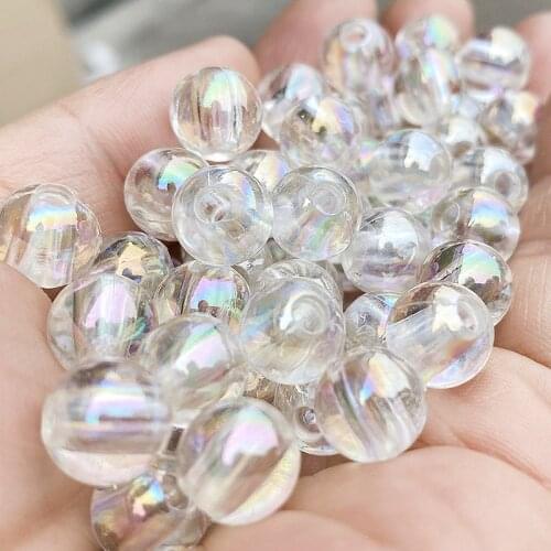 Clear AB Colors Round Loose Lucite Acrylic Beads DIY Jewelry Accessories Material 6MM 8mm 10mm 12mm 14mm Plastic Gumball Beads