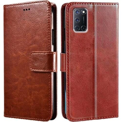 Luxury Leather Wallet Case For OPPO A52 A72 A92 A9 A5 2020 A11 A11X A91 A9X A55 A93 5G Holder Card Slots Flip Cover Stand Bag