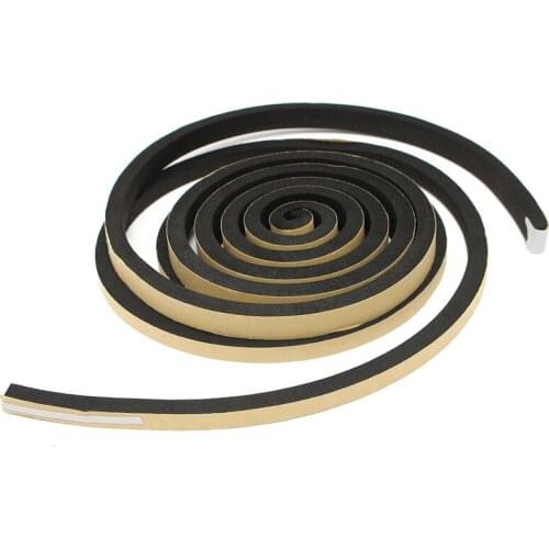 2m EPDM Self Adhesive Foam Sealing Tape Strip Draught Excluder EPDM Rubber Three Sizes Thickness 10mm For Door Window Seal Strip