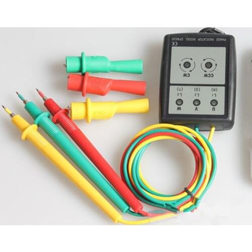 Smart Digital LED Three 3 Phase Rotation with LED Indicator Tester Detector Meter 200V-480V AC SP8030