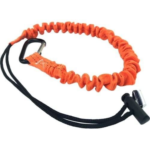 Retractable Safety Rope Telescopic Elastic Safety Rope with Carabiner Outdoor Tool Buckle for Climbing Carabiner Tool