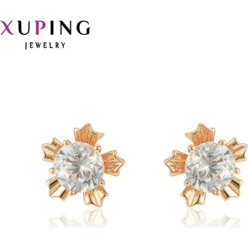 Xuping Jewelry Fashion Elegant New Design Stud Earrings for Women