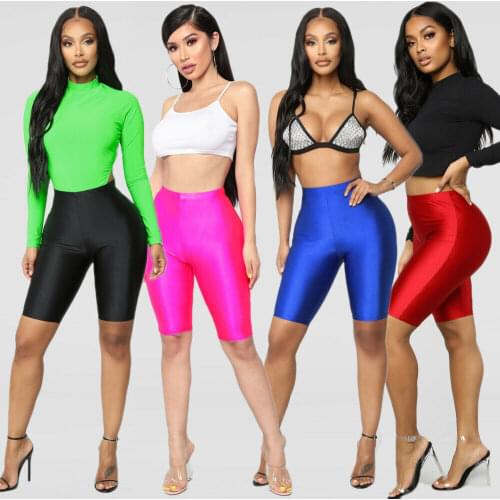 Women Cycling Shorts Biker Dancing Gym Slim Active Sports Solid Sexy Skinny 2020 New Summer Female Black Shorts Clothes