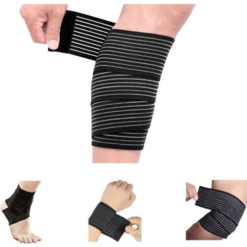 1Pcs Elastic Bandage For Wrist Calf Elbow Leg Ankle Protector Compression Knee Support Sports Bandage Strap Fitness Safety