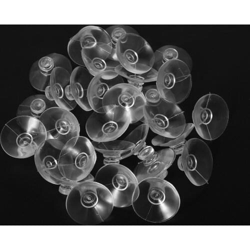 2cm 30PCS/set High-end Rubber Clear Suction Cups Mushroom Head Suckers Cup Button Transparent Sucker Pad Storage Hook