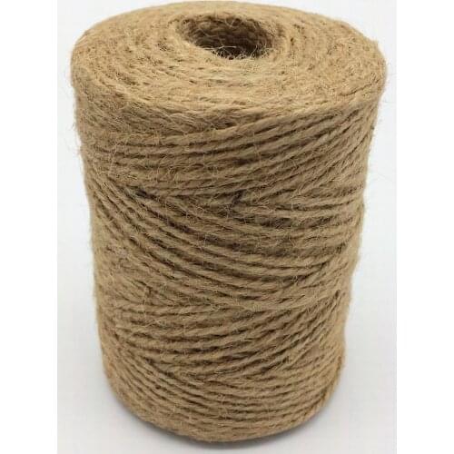 3pcs/ot Natural jute twine (1.5mm)110yards/spool 2 ply twisted jute string,jute rope,jute cords
