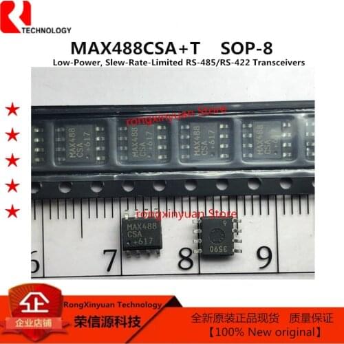5pcs/lot MAX488CSA+T SOP-8 MAX488CSA+ MAX488CSA MAX488 Low-Power, Slew-Rate-Limited RS-485/RS-422 Transceivers 100% New original