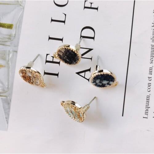 Round Wool Stuff Stud Earring Accessories Pendant Necklace Supplies for Jewelry Making Accessories Components 6pcs KP2091