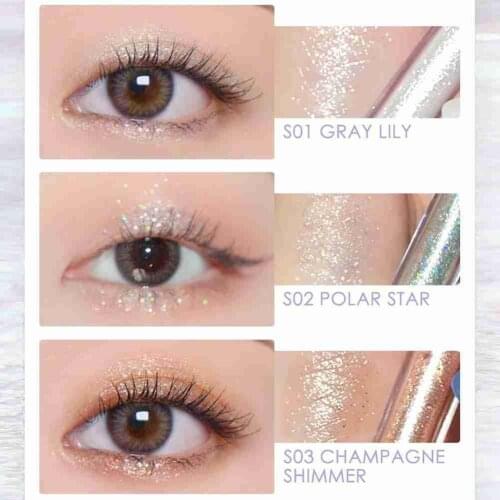 Glitter Starlight Liquid Eyeshadow Shimmer Diamond Flash Waterproof Lying Silkworm Brightening Pearl High Fashion Eye Make Up