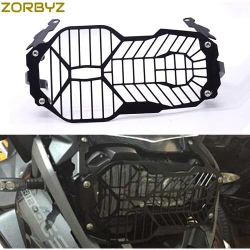 ZORBYZ Motorcycle Black Headlight Lamp Grill Guard Cover Protector For BMW R1200GS 2013-2015