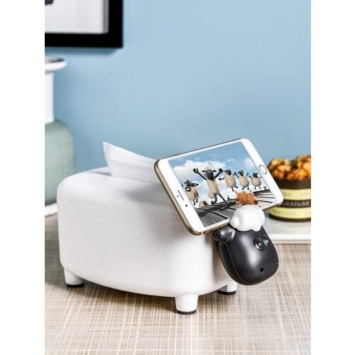 Cover Napkin Holder Animal Tissue Box Container Creative Storage Tissue Boxes Paper Organizer Servilletero Wipe Case BW50ZJ